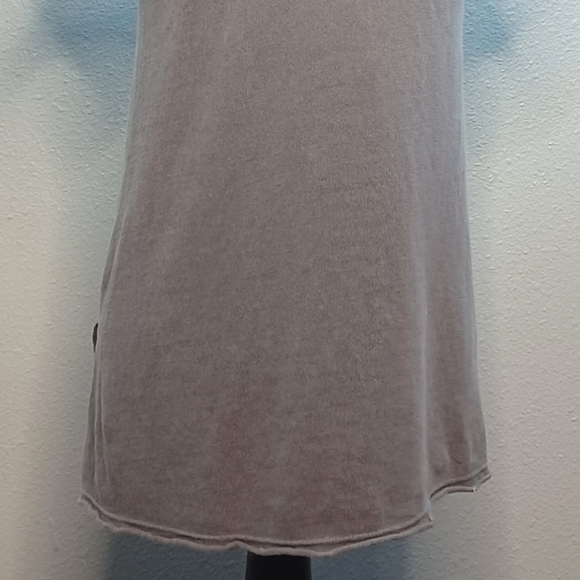 Wilt Boho Minimalist Asymmetrical Distressed 100% Cotton Tunic Top - Picture 6 of 14